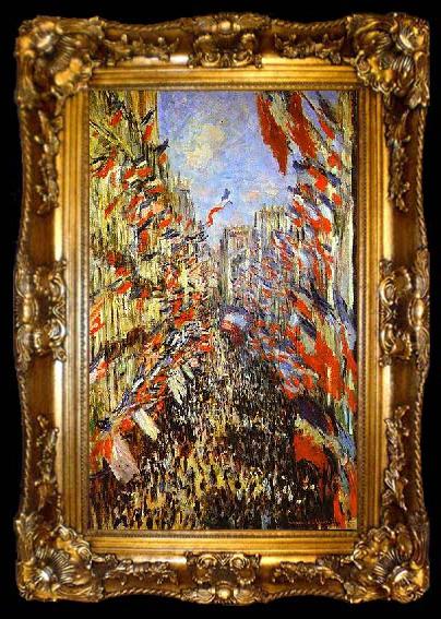 framed  Claude Monet Rue Montorgueil,, ta009-2